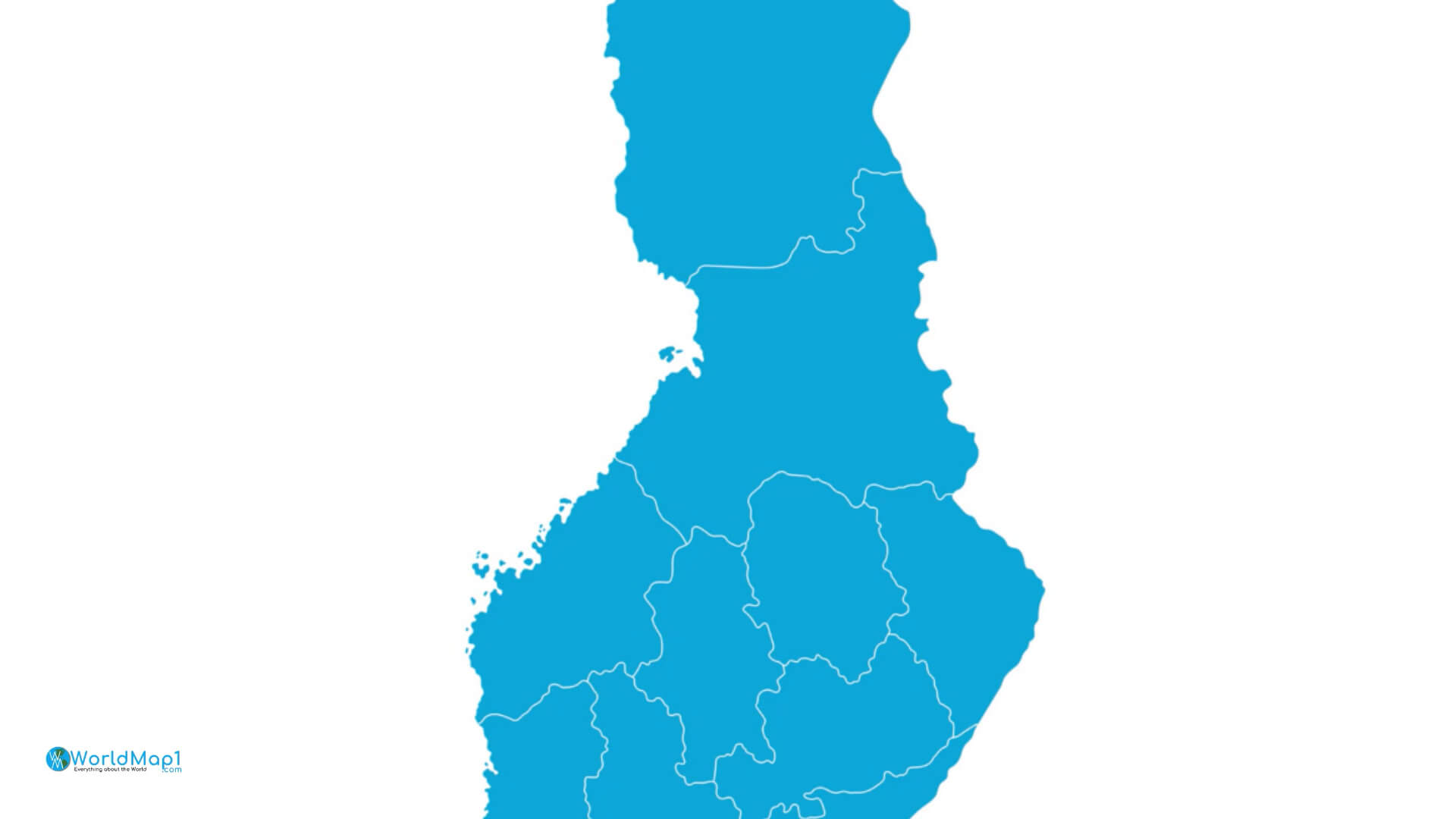 Finnland leere Karte
